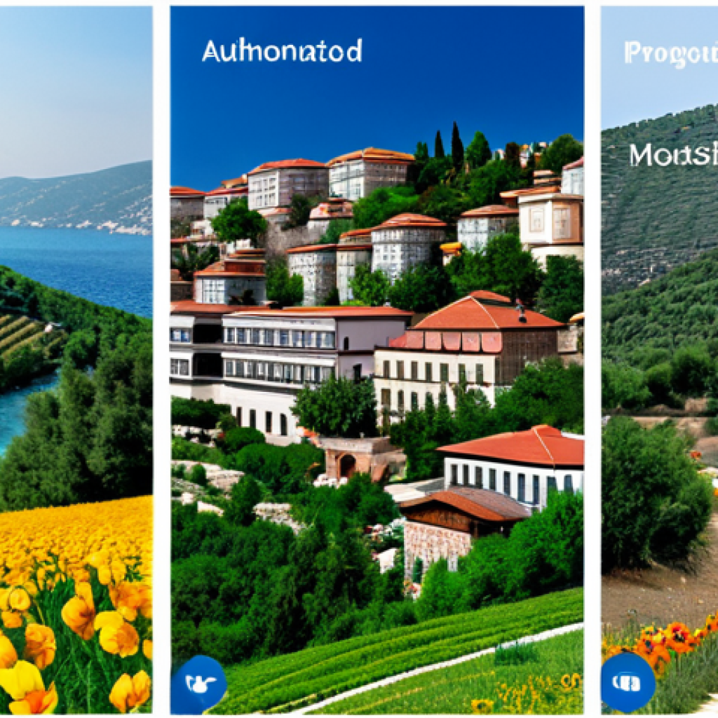에코투어리즘 - The user wants three detailed image prompts in English for AI image generation, based on the provide...