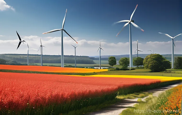 풍력발전 생태영향 - **Prompt: "An ethereal underwater scene depicting a thriving marine ecosystem. Schools of vibrant fi... 풍력발전 생태영향 - **Prompt: "An ethereal underwater scene depicting a thriving marine ecosystem. Schools of vibrant fi...